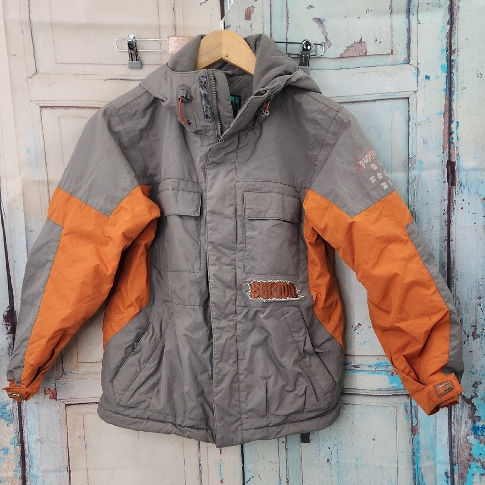 Burton Kids' Gray and Orange Snowboard Ski Jacket